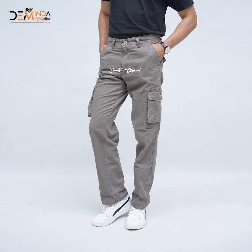 Celana Cargo Panjang Pria Original Reguler Kain Kanvas Cardinal 28-34 Celana Kargo Tactical Panjang 