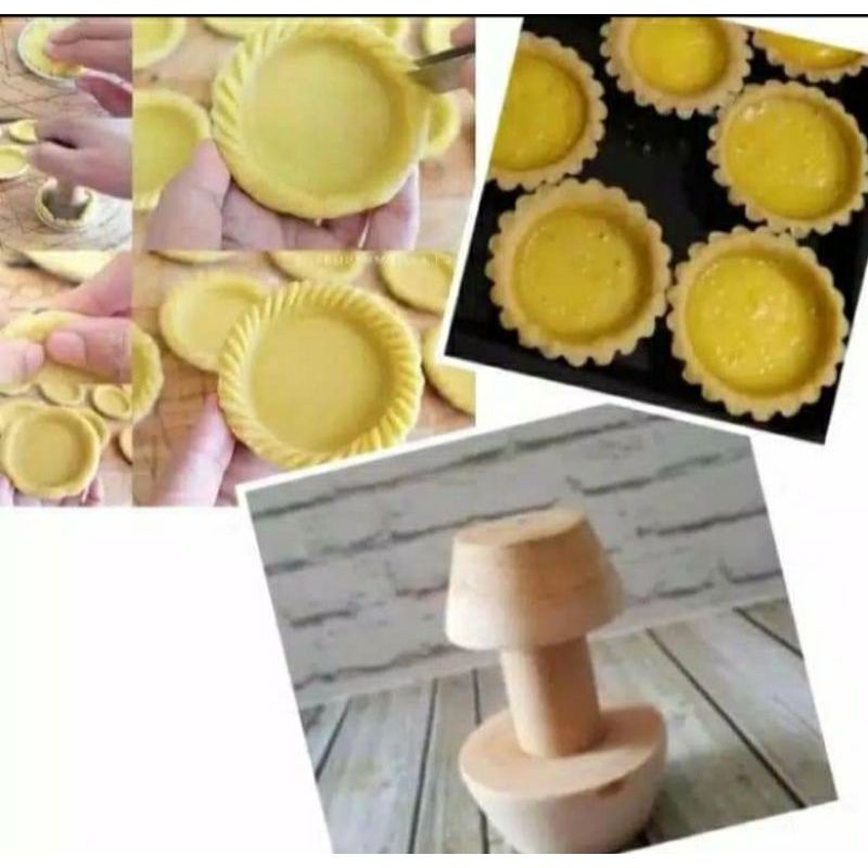 Penekan kue pie / kayu penekan kulit kue pie / cetakan kue pie
