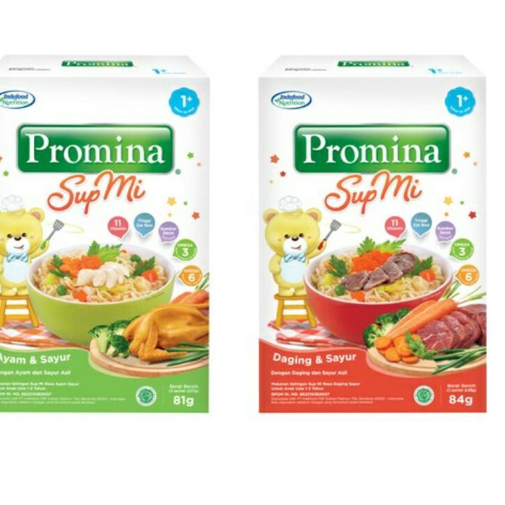 

✨ 7.7 Makanan Bayi Promina Sup Mie Ayam Sayur & Daging Sayur 12+ / instant instan mie mi noodle porridge fortified cereal New Box120gr