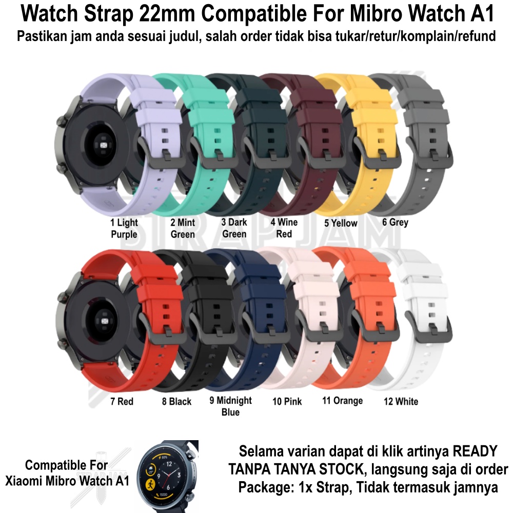 T2P Strap 22mm Untuk Mibro Watch A1 - Tali Jam Tangan Pin Quick Release