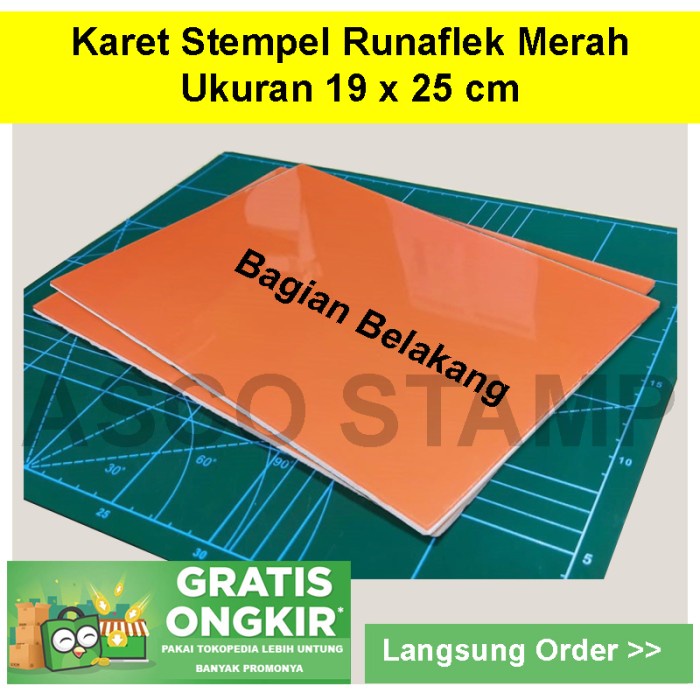 

Terlaris Karet Stempel Runaflek 19 X 25 Cm