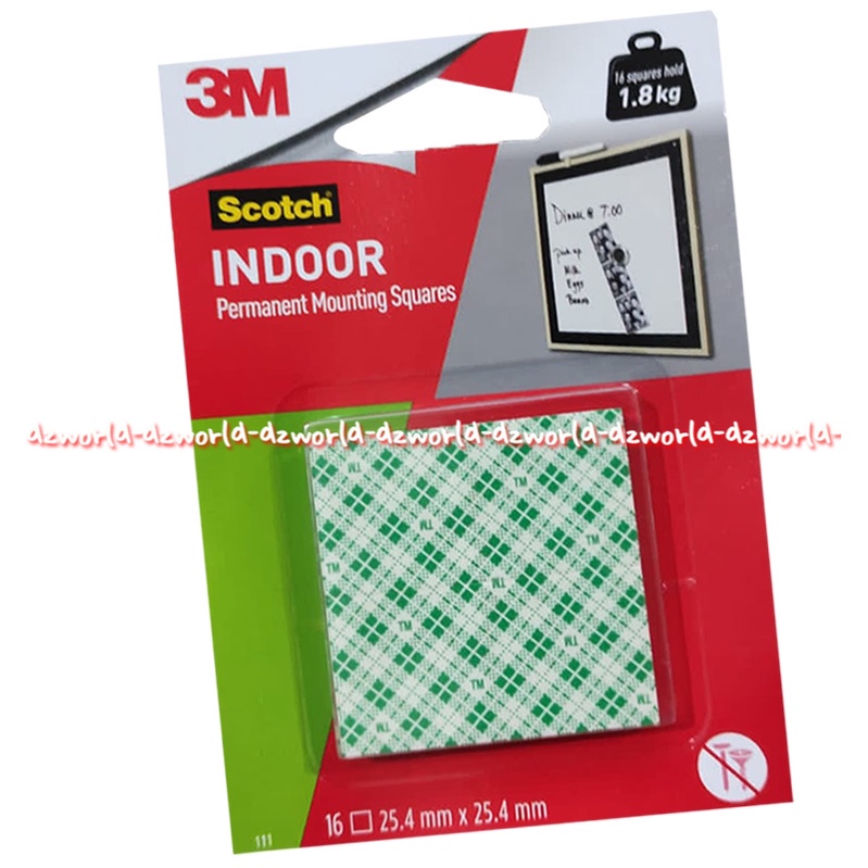 Scotch Indoor Strong Double Side Double Tipe Skotch 175gr 3M Scotch Mounting Square Double Tape Square Model Kotak Kuat