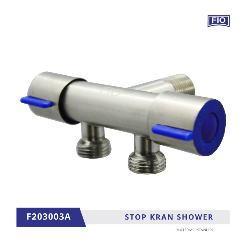 Kran Shower Cabang / Double / Stop Kran Cabang Kamar Mandi Stainless