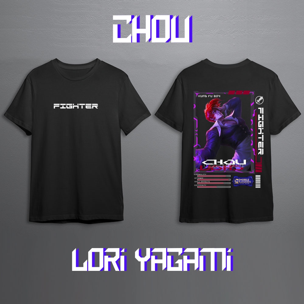 KAOS HERO MOBILE LEGEND CHOU FIGHTER FULL SKIN KEREN // KAOS MLBB // KAOS ML