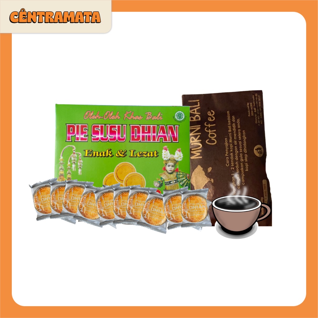 

Paket 20 Pie Susu Dhian Original + Kopi Murni Asli Bali Coffee 80gr