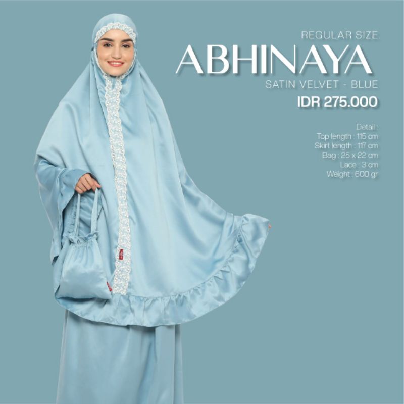 Tatuis Mukena Abhinaya Blue Dewasa
