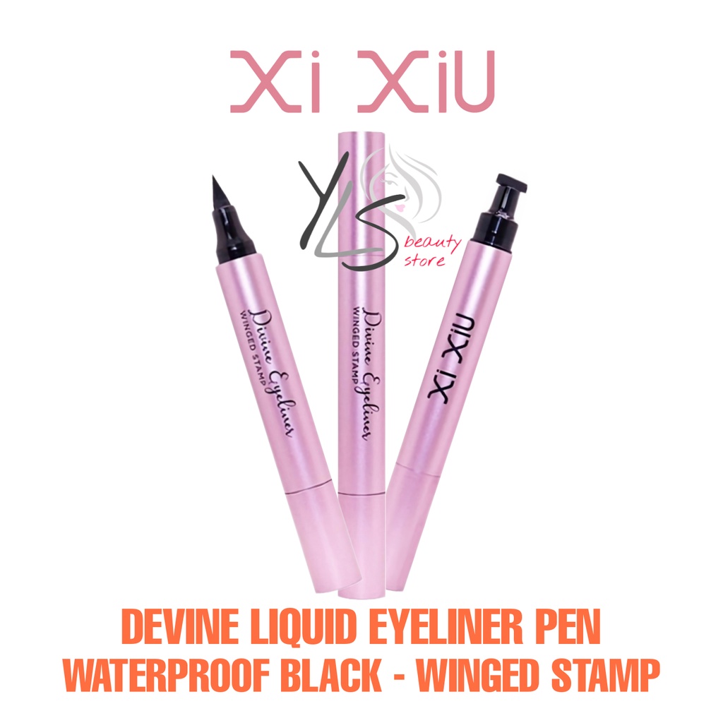 XI XIU DIVINE LIQUID EYELINER PEN with STAMP WATERPROOF BLACK - TERDAFTAR BPOM - EYELINER XI XIU - XIXIU EYELINER MURAH