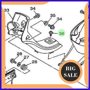 BAUT NOMOR 36 UNTUK DEK TENGAH LEKSIL LEG SHIELD BAWAH YAMAHA JUPITER Z 110CC 2003-2009 BURHAN. ORI