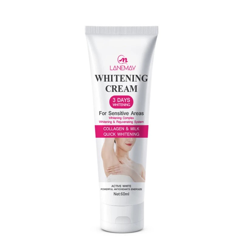 Lanemay Underarm Whitening Cream | Krim Pemutih Ketiak  Tubuh Pemutih Ketiak Dan Selangkangan Pemutih Ketiak Dan Lutut Pemutih Kulit 60ml - Pemutihan Cepat 3 Hari