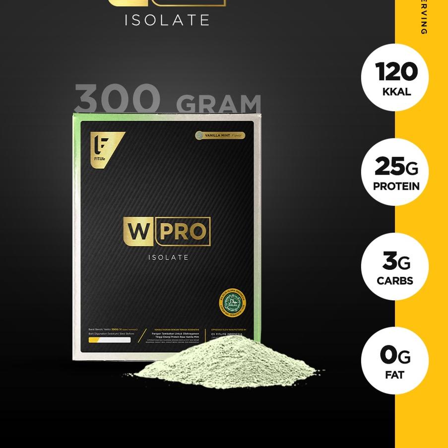 ✬ FITlife - WPRO ISO Vanilla Mint  | WHEYPRO ISO 300 gram Whey Protein Isolate FITlife ✤