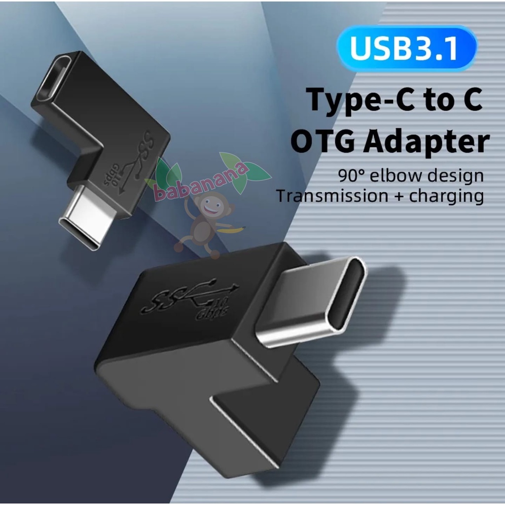 USB 3.1 Type-C Elbow 90 Degree Siku Adapter Charger 10Gbps Hub