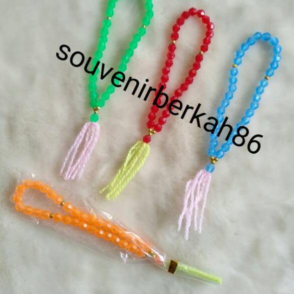❀ isi 100pcs SOUVENIR PERNIKAHAN TASBIH PLASTIK KECIL kemas plastik ✺