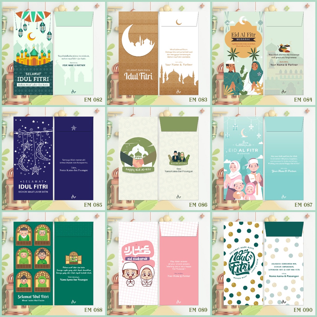 

Custom Order - Angpao Lebaran | Mubarak Angpao | Amplop THR Idul Fitri (CLV EM Collection 11)