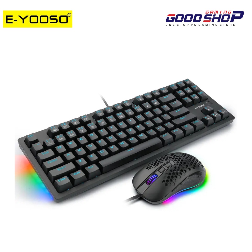 E-YOOSO GAMING KEYBOARD MOUSE RGB SIDE LIGHT - Z-737