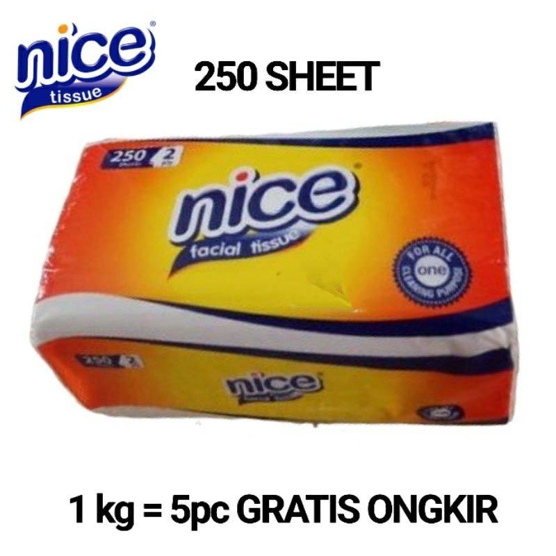 Tissue Tisu NICE 250 Sheet 2ply Facial Tisu Wajah PROMO !!!