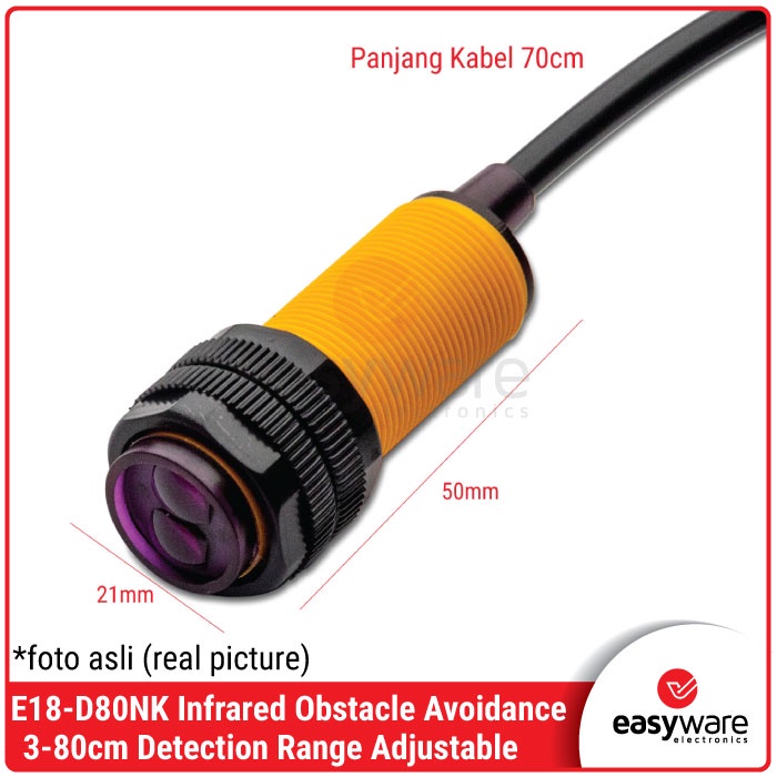 E18-D80NK 3-30cm Infrared Obstacle Avoidance Photoelectric Sensor