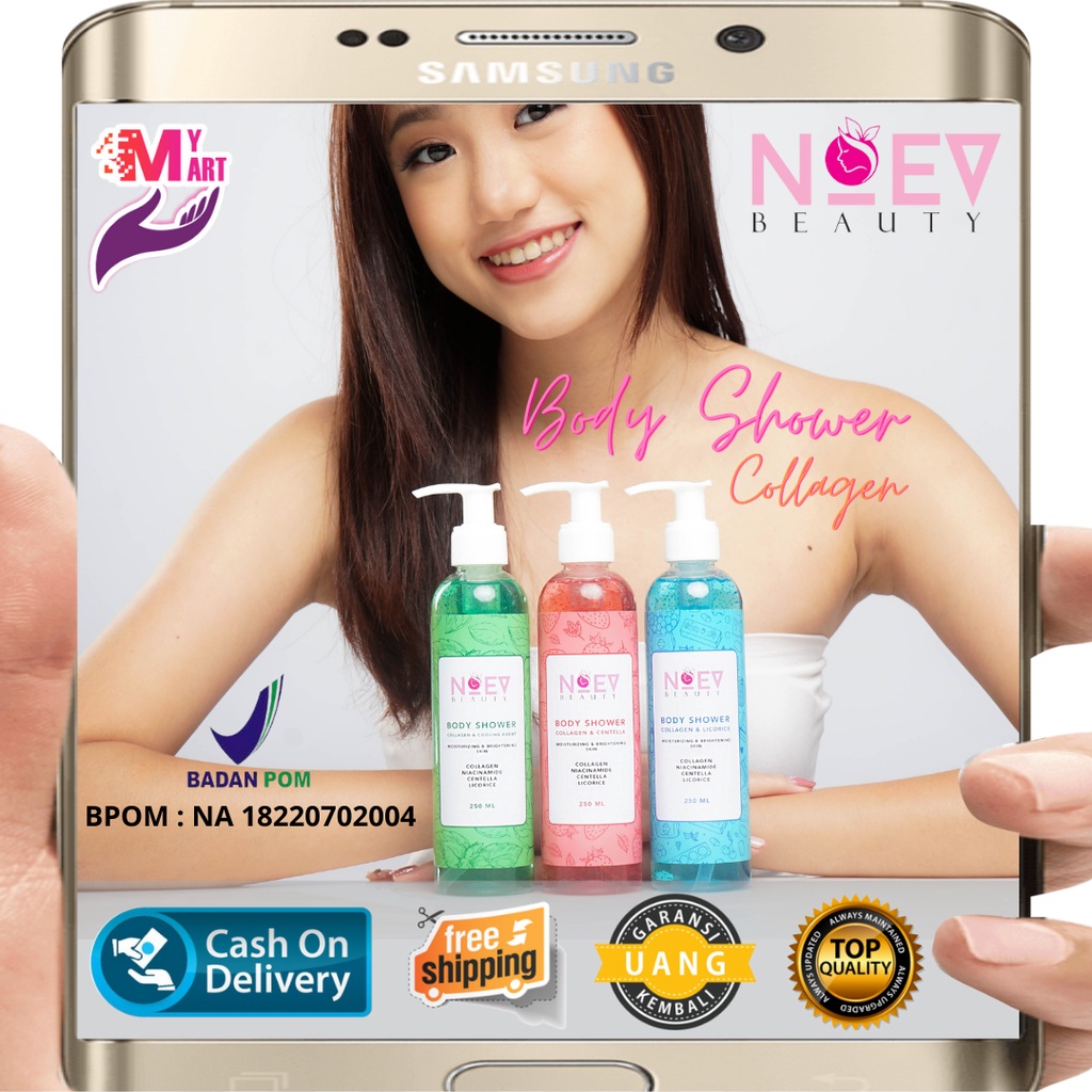 NOEV Beauty Body Shower Collagen - NOEV Beauty Sabun Mandi Collagen