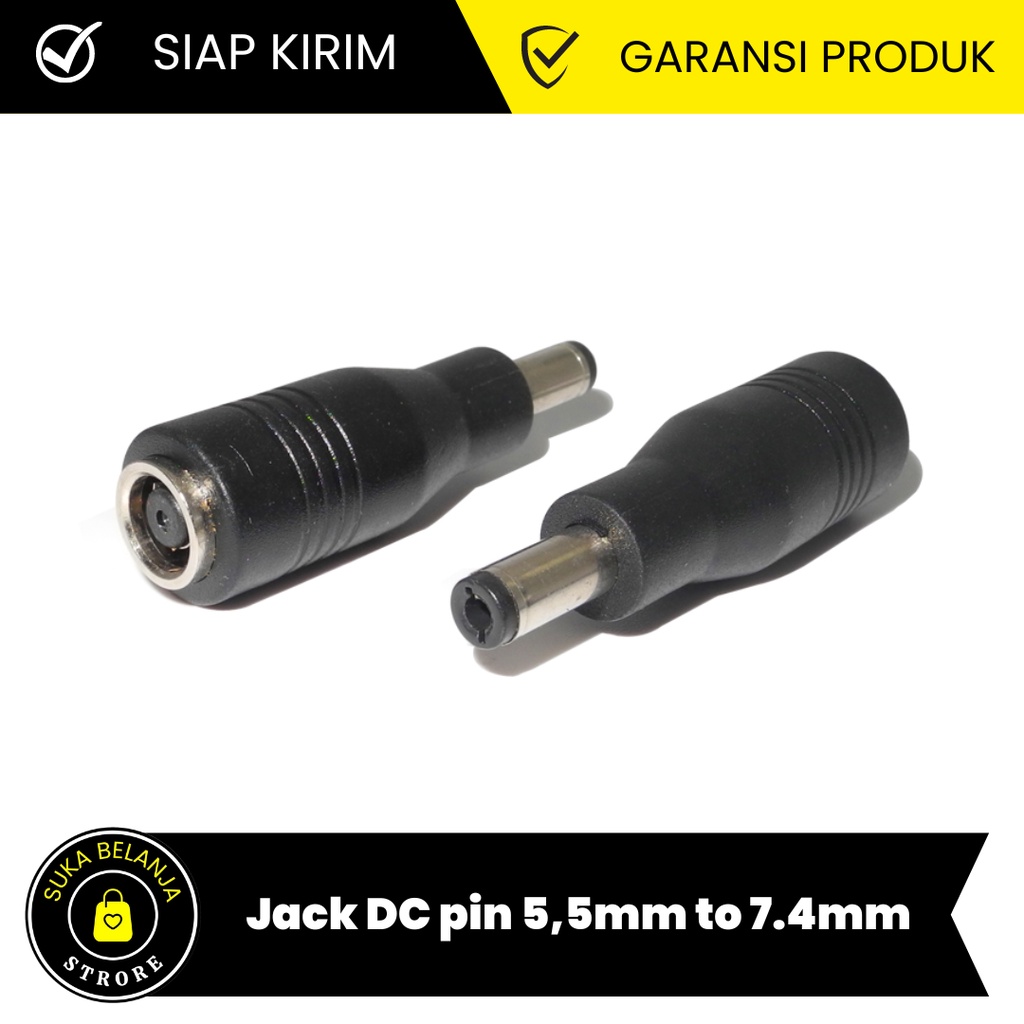 Adapter Sambungan Jack DC pin 5,5mm to 7.4mm x besar