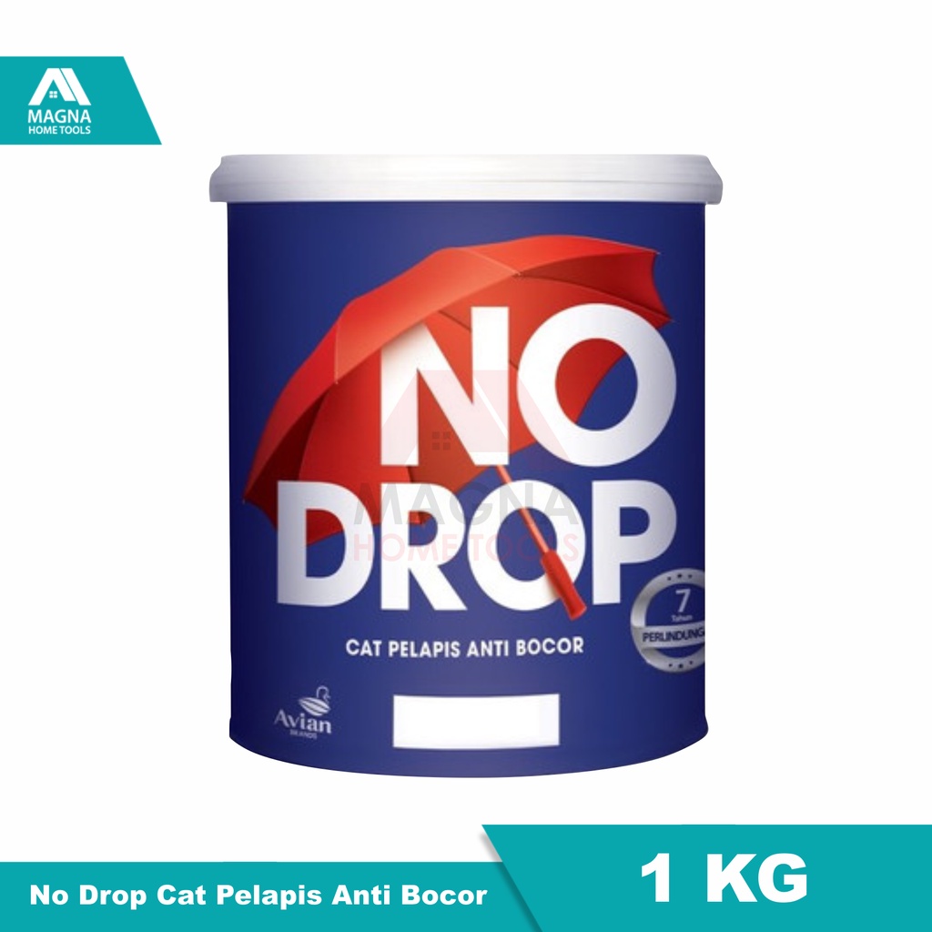 NO DROP PELAPIS ANTI BOCOR ATAP/DINDING WARNA PUTIH/HITAM/ABU/TRANSPARAN 1 LT