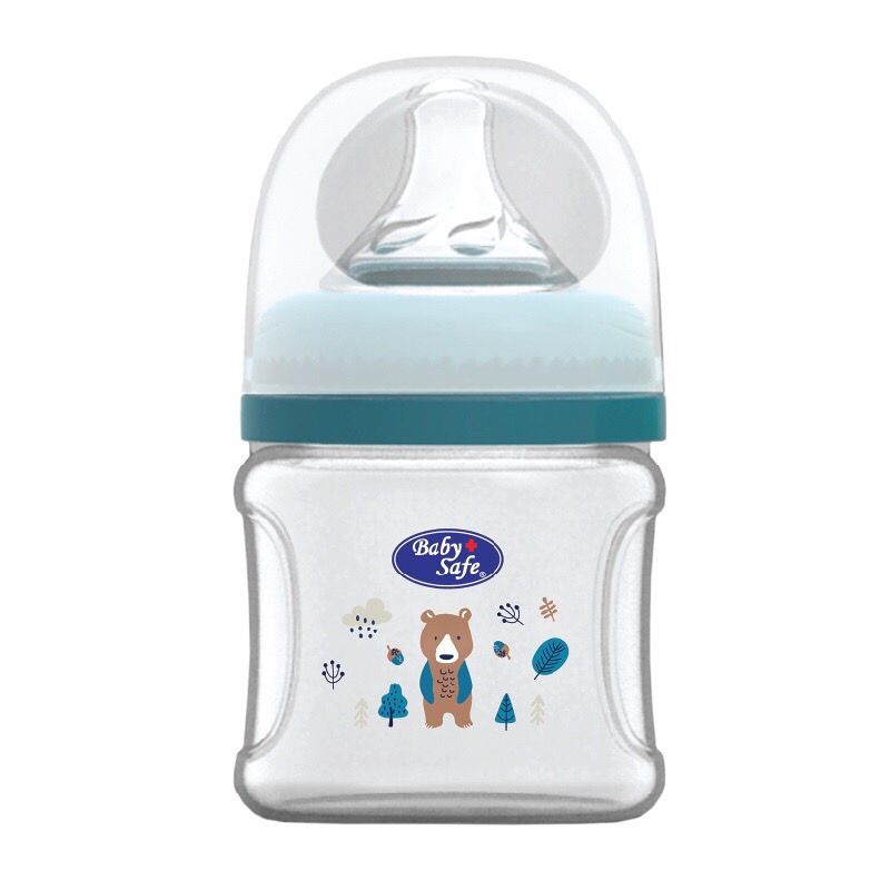 BABY SAFE bottle botol susu wide neck WN07 120ml WN08 250ml - Botol Susu Bayi / Leher Dot Lebar