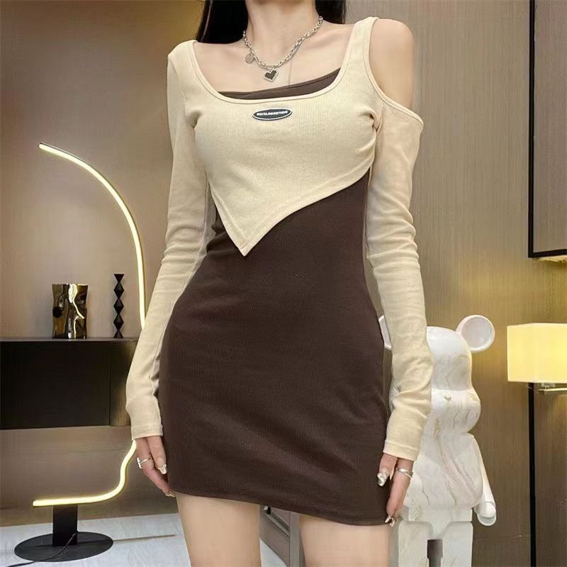 DR906 Dress Mini BodyCon Dress Sexy Dress Lengan PANJANG Korean Style Elegan Dress KNITING MATERIAL COMFORTABLE ELEGANT DRESS