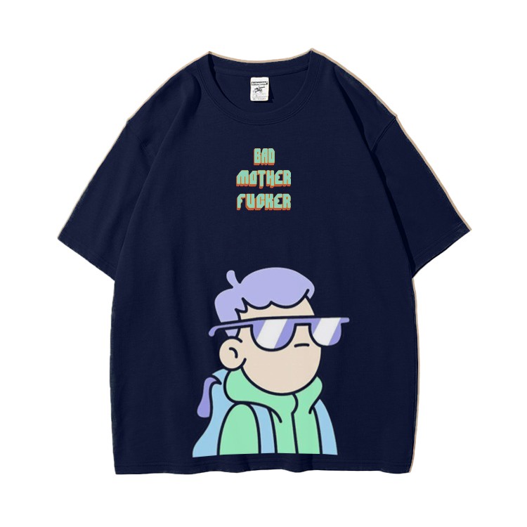 Mokokomo Kaos T-shirt BMF Kacamata Oversize Atasan Oversize Unisex