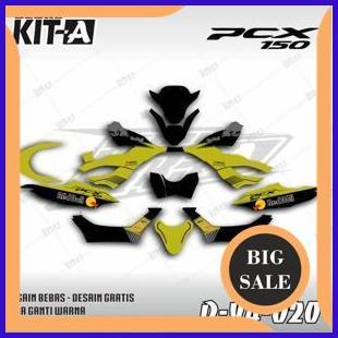 Decal Honda Pcx 160 full body custom design redbull hitam kuning D-Y4-020 1M4R23 tools n parts