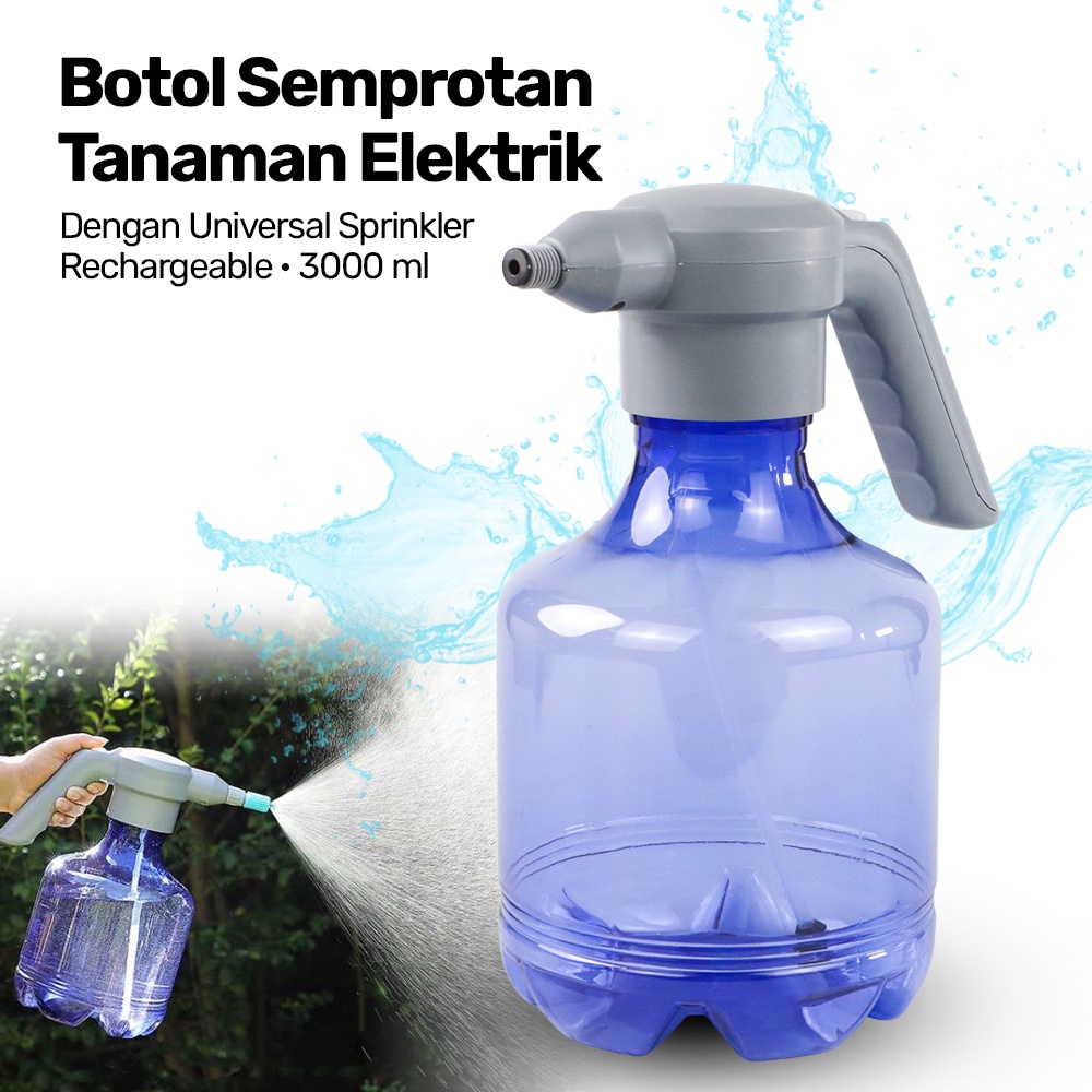 Semprotan Tanaman Spray Recharge 3000ml and Universal Sprinkler - TV3000 - Blue