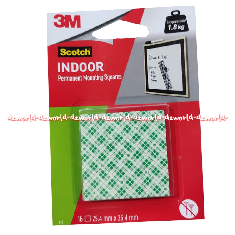 Scotch Indoor Strong Double Side Double Tipe Skotch 175gr 3M Scotch Mounting Square Double Tape Square Model Kotak Kuat