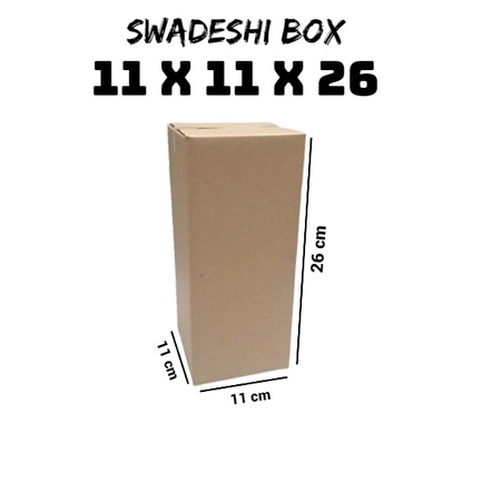 

kardus/karton/box uk. 11x11x26 cm untuk packing singlewall polos
