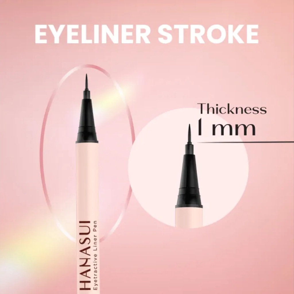 HANASUI Eyetractive Pen Liner | Eyeliner 0.8ml | Black BPOM