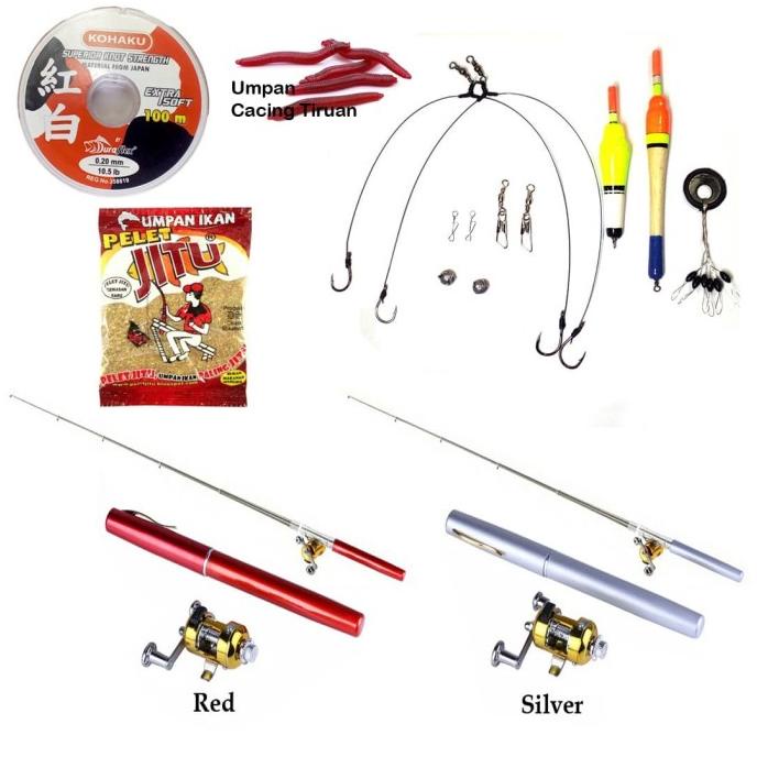 1 Set Joran Pancing Pena Mini / Pancingan Pena Mini 1 Set