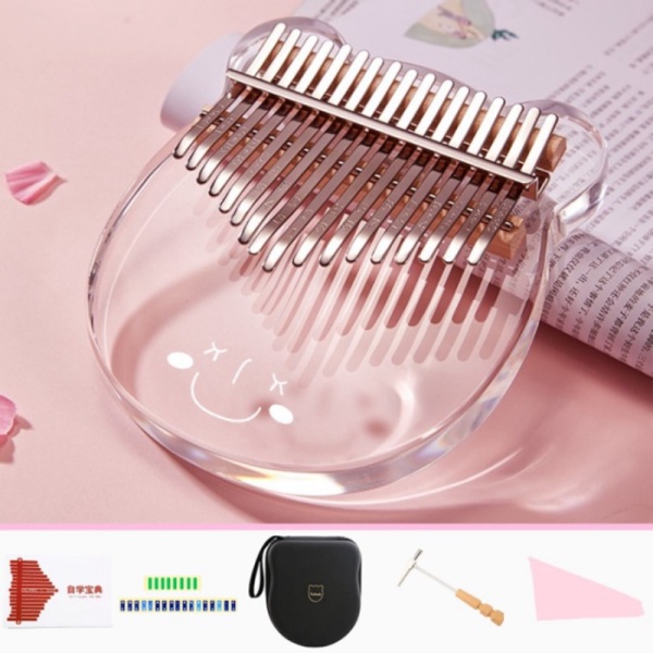 Dijual olla Kitty/Bear Kalimba 21 keys Acrylic - Kalimba Alat Musik - Bear PUTIH Berkualitas