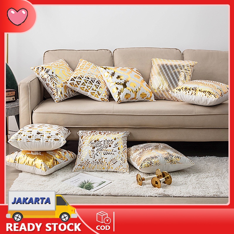 Gold Series Pillow Cushion Cover / Sarung Bantal Bludru Sofa Kursi Vintage