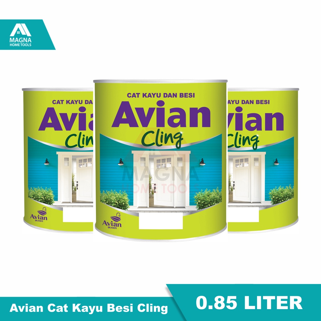Cat Kayu/Besi Avian CLING/Kilap Hitam/Hitam Dop/Putih Dop/Biru/Hijau/Abu/Hijau/Coklat