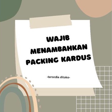 

[TERMURAH]PACKING KARDUS|SYARAT