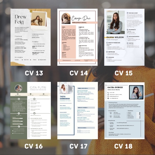 Pembuatan CV | Desain CV / Design CV dan Lamaran Kerja - FREE REVISI