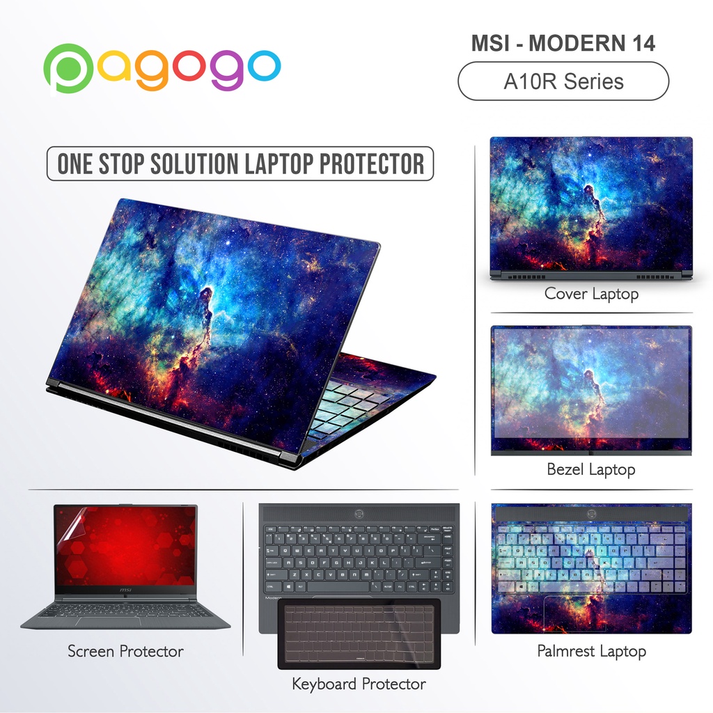 Screen Guard Skin Keyboard Protector Garskin Stiker Laptop Msi Modern 14 A10R A10RB Matte Clear Anti