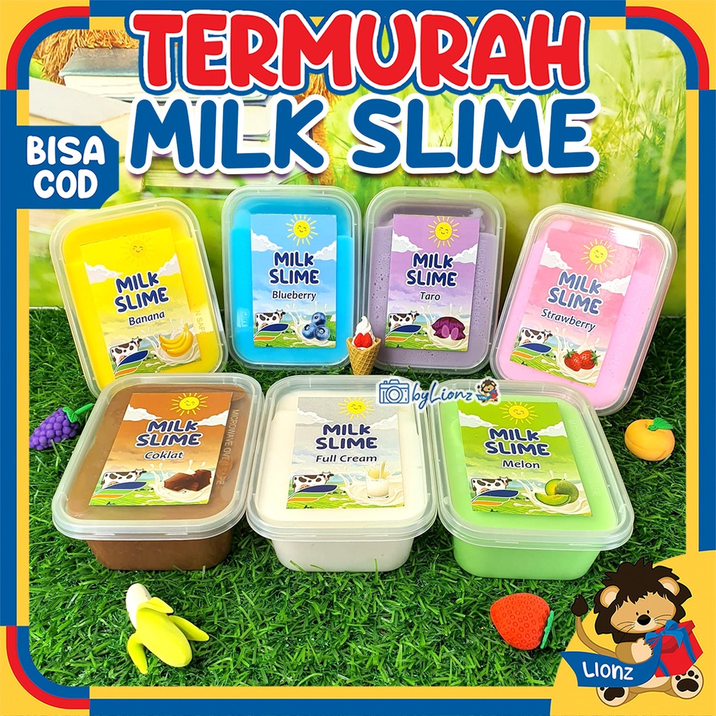 Mainan Slime Milk Series base Tofu by Lionz.idn