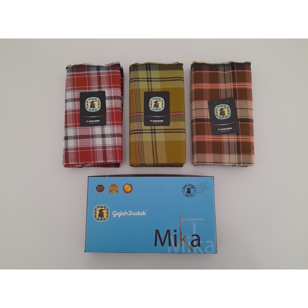 Kain Sarung Pria Dewasa Gajah Duduk Mika