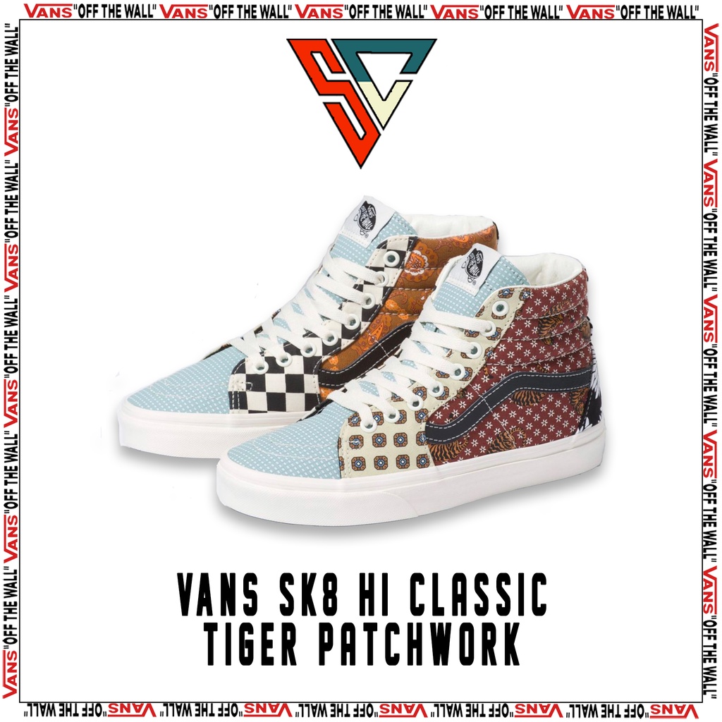 Vans Sk8 Hi Classic Tiger Patchwork Original Global Market