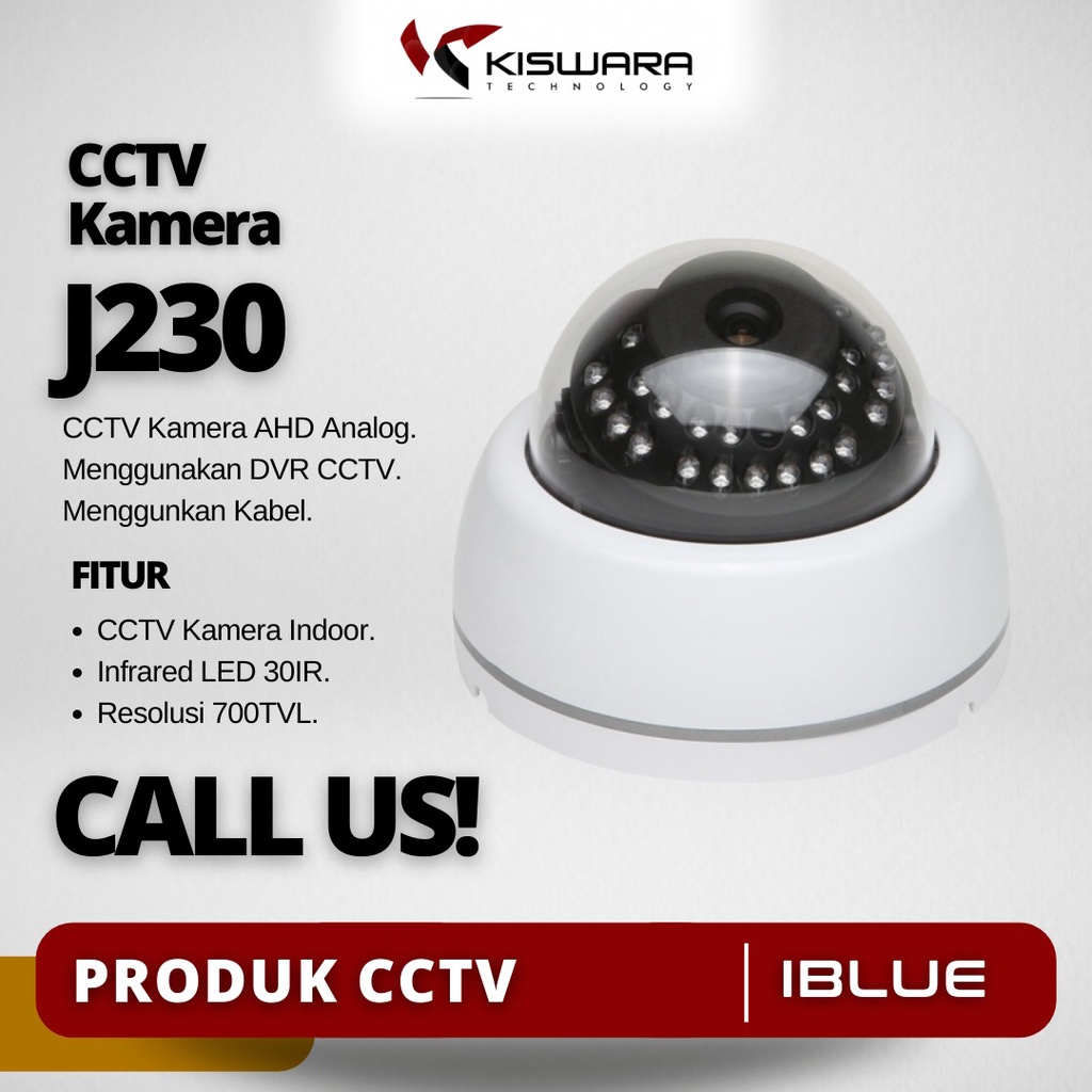 Kamera CCTV Dome Glass Plastik SONY 700TVL 30 IR [J230]