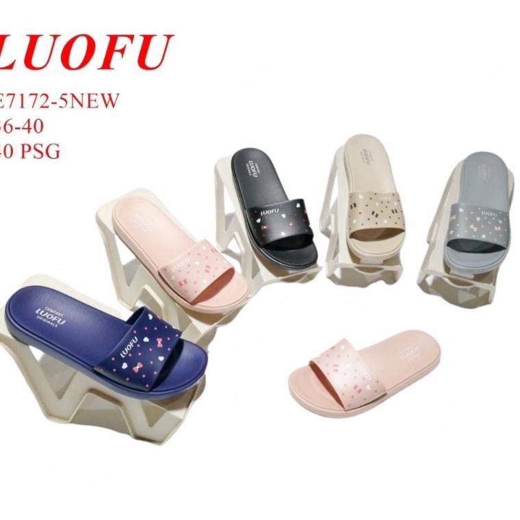 NEW STOCK LUOFU E 7172-5 NEW SANDAL SELOP WANITA RINGAN