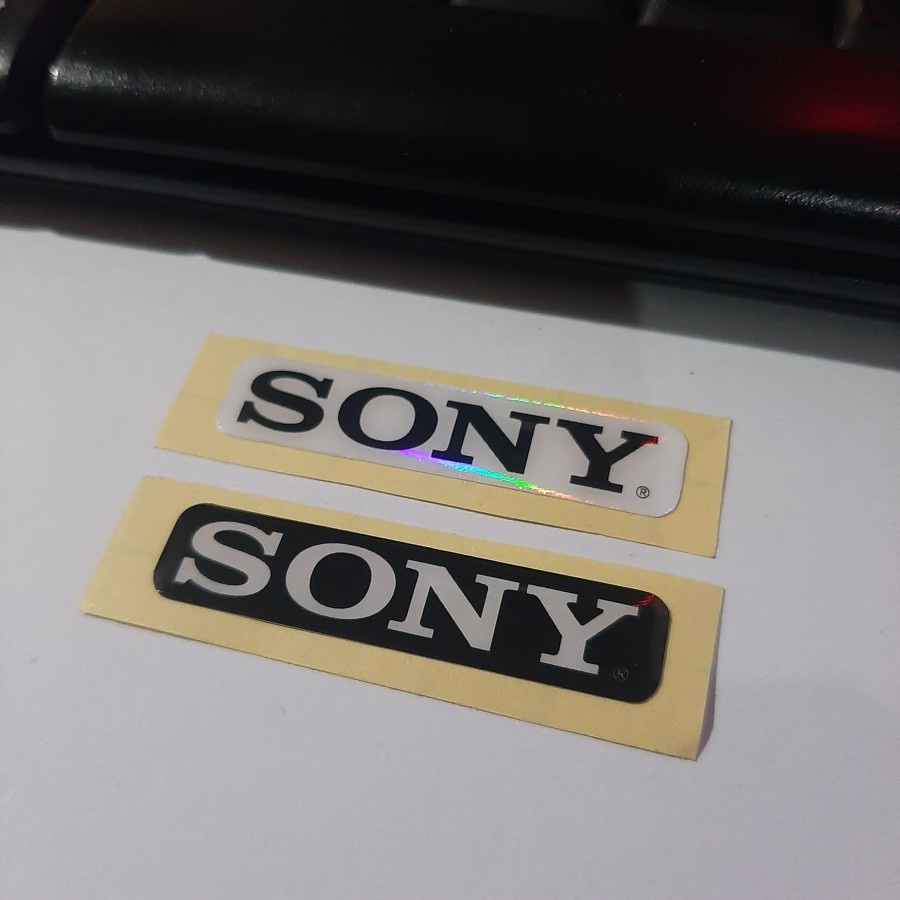 

Sticker Timbul Resin SONY Stiker Logo Lycal 3D Kecil Satuan