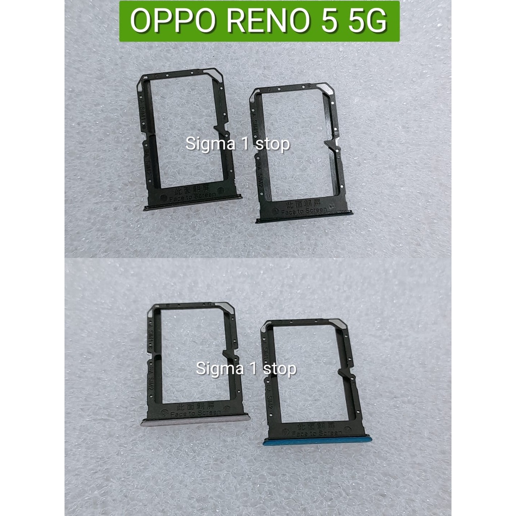OPPO RENO 5 5G  SLOT SIM TRAY CARD HOLDER TEMPAT KARTU LOCK LACI