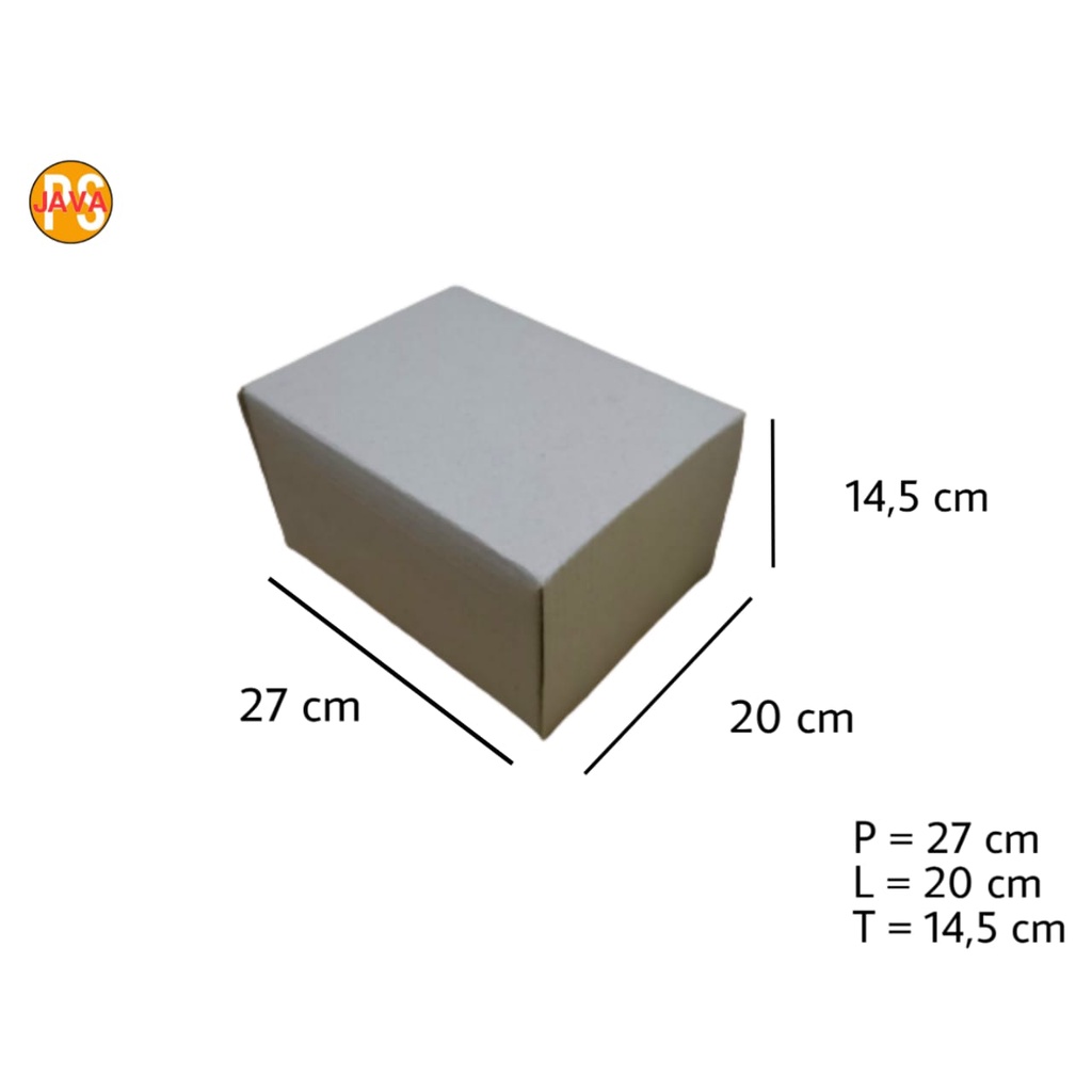 

KARTON BOX SINGLE FACE ( Isi 6 Pcs ) 27x20x14,5