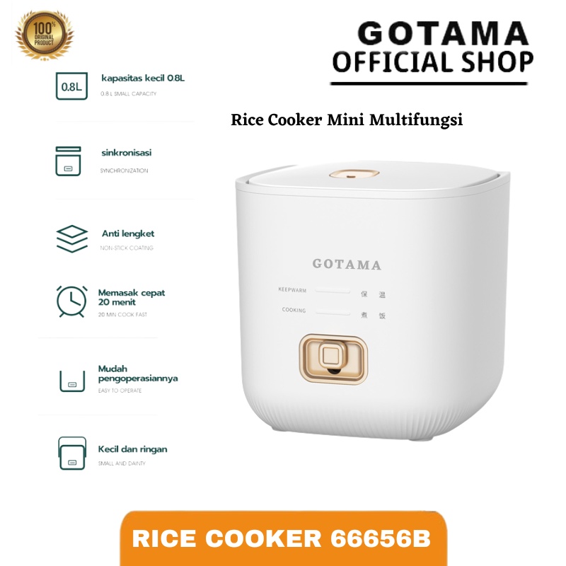 Gotama Rice Cooker Mini Multi Function Rice Cooker Small Security Not sticky 1.2L RC-066