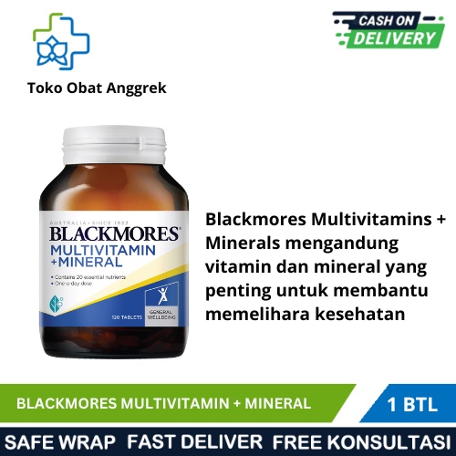 

BLACKMORES MULTIVITAMIN+MINERALS 30`S / MEMBANTU MEMELIHARA DAYA TAHAN TUBUH/VITAMIN