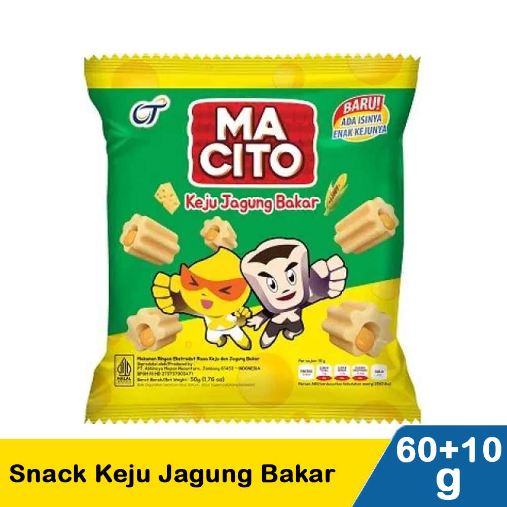 

Macito Snack Keju Jagung Bakar 60gr