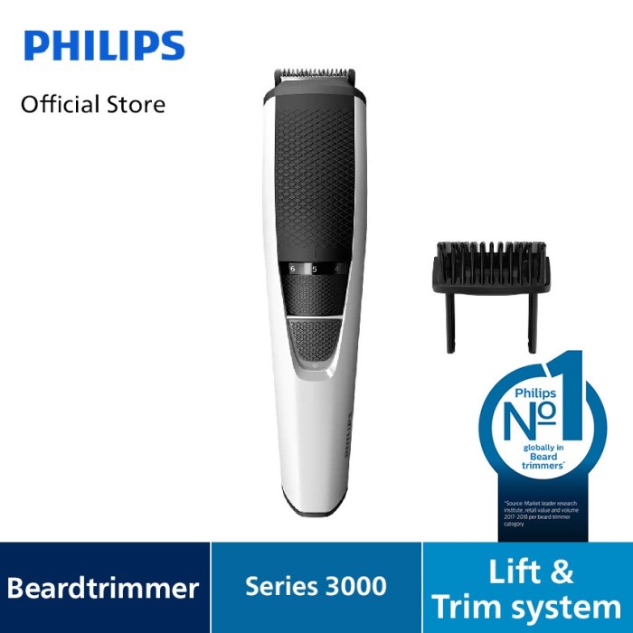 Philips BT3206|14 Beardtrimmer Series 3000 Pencukur Jenggot Elektrik